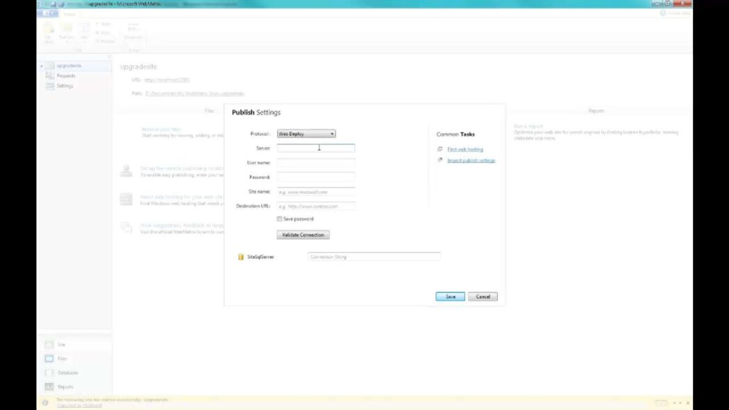 Process of create a dotnetnuke site using webmatrix