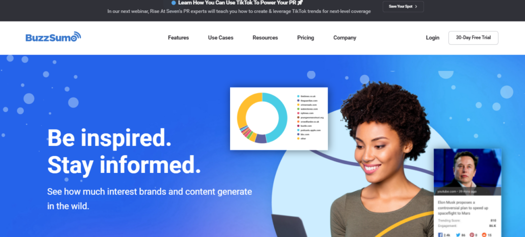 BuzzSumo Website Homepage